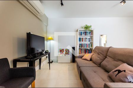 Sala de apartamento para alugar com 2 quartos, 78m² em Ponta da Praia, Santos