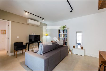 Sala de apartamento para alugar com 2 quartos, 78m² em Ponta da Praia, Santos