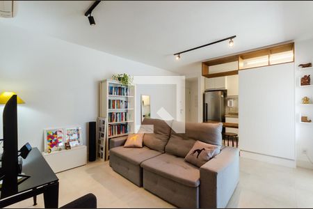 Sala de apartamento para alugar com 2 quartos, 78m² em Ponta da Praia, Santos