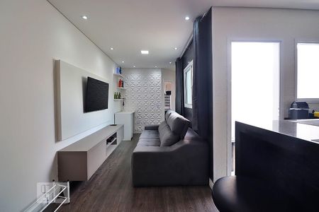 Sala de apartamento para alugar com 2 quartos, 52m² em Vila Scarpelli, Santo André