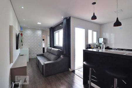 Sala de apartamento para alugar com 2 quartos, 52m² em Vila Scarpelli, Santo André
