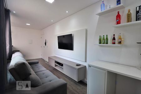 Sala de apartamento para alugar com 2 quartos, 52m² em Vila Scarpelli, Santo André