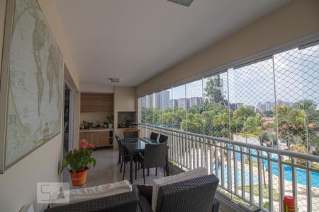 varanda de apartamento para alugar com 3 quartos, 154m² em Jardim Caravelas, São Paulo