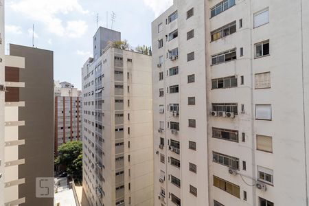 Varanda da Suíte - vista de apartamento para alugar com 1 quarto, 30m² em Jardim Paulista, São Paulo
