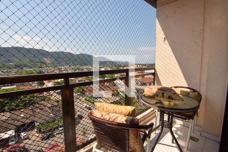 Varanda da Sala de apartamento para alugar com 2 quartos, 74m² em Enseada, Guarujá