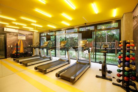 Studio para alugar com 26m², 1 quarto e sem vaga Studio para alugar com 26m², 1 quarto e sem vagaÁrea Comum - Academia