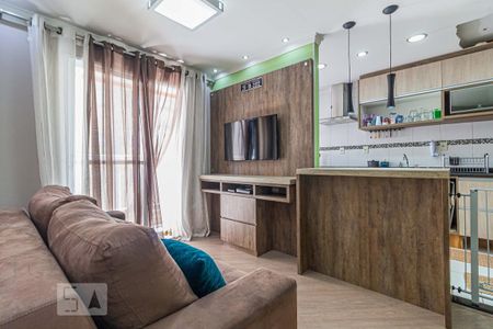 Sala de apartamento para alugar com 2 quartos, 53m² em Jardim Santo André, Santo André