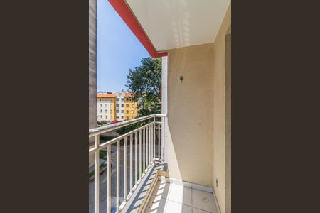 Sacada da Sala de apartamento para alugar com 2 quartos, 53m² em Jardim Santo André, Santo André