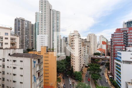 Vista da Sala de apartamento à venda com 1 quarto, 40m² em Bela Vista, São Paulo