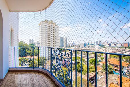 Varanda da sala de apartamento para alugar com 3 quartos, 120m² em Jardim, Santo André