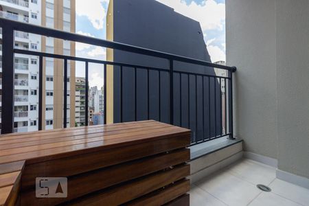 Varanda de kitnet/studio à venda com 1 quarto, 28m² em República, São Paulo