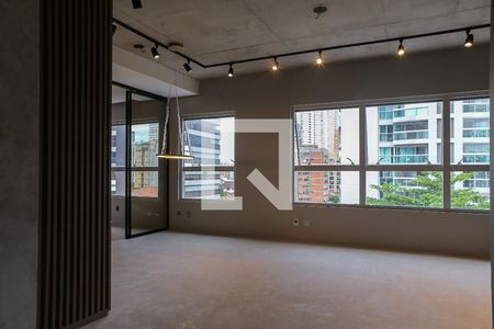 Sala de apartamento para alugar com 1 quarto, 74m² em Embaré, Santos