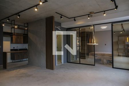 Sala de apartamento para alugar com 1 quarto, 74m² em Embaré, Santos