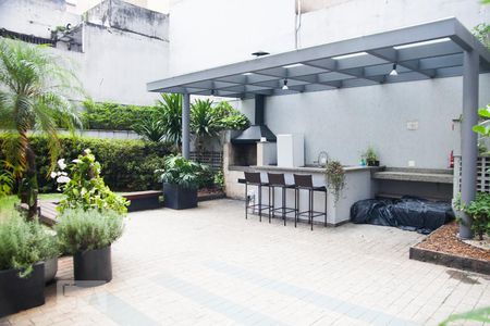 Apartamento para alugar com 28m², 1 quarto e 1 vaga Apartamento para alugar com 28m², 1 quarto e 1 vagaÁrea comum - Churrasqueira