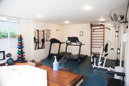 Apartamento para alugar com 28m², 1 quarto e 1 vaga Apartamento para alugar com 28m², 1 quarto e 1 vagaÁrea comum - Academia