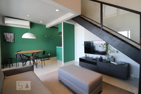 Sala de apartamento para alugar com 1 quarto, 58m² em Campo Belo, São Paulo