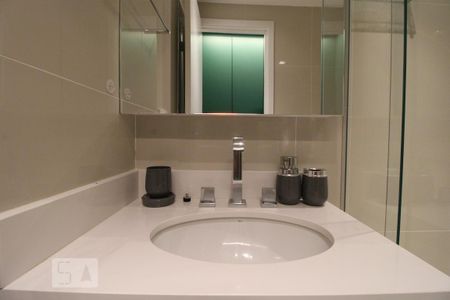 Apartamento para alugar com 58m², 1 quarto e 2 vagasPia banheiro da suíte