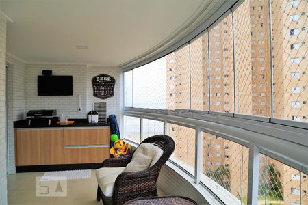 Varanda da Sala de apartamento para alugar com 2 quartos, 93m² em Guilhermina, Praia Grande