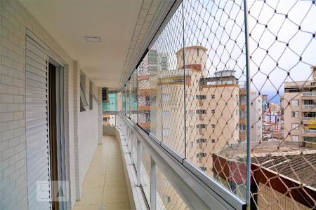 Varanda da Sala  / Quartos de apartamento para alugar com 2 quartos, 93m² em Guilhermina, Praia Grande