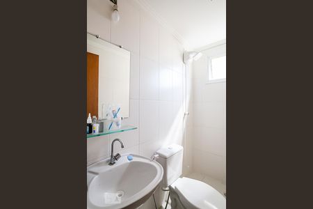 Banheiro da Suíte de apartamento à venda com 2 quartos, 55m² em Parque Novo Oratório, Santo André