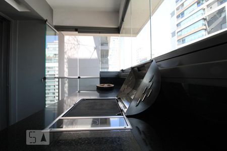 Churrasqueira de apartamento para alugar com 1 quarto, 43m² em Brooklin Paulista, São Paulo