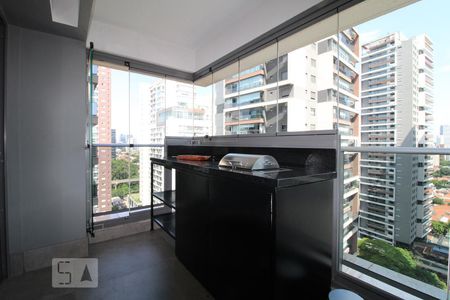Varanda de apartamento para alugar com 1 quarto, 43m² em Brooklin Paulista, São Paulo
