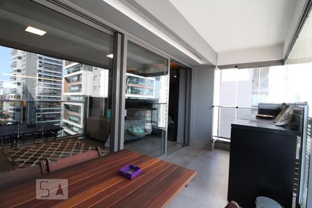 Varanda de apartamento para alugar com 1 quarto, 43m² em Brooklin Paulista, São Paulo