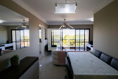Sala de apartamento para alugar com 4 quartos, 110m² em Loteamento João Batista Julião, Guarujá