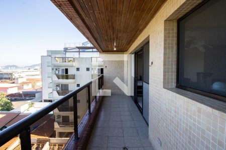 Varanda de apartamento para alugar com 4 quartos, 110m² em Loteamento João Batista Julião, Guarujá