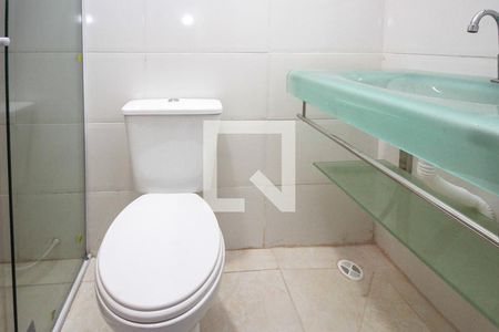 Banheiro da Suite de kitnet/studio para alugar com 1 quarto, 37m² em Vila Santa Clara, São Paulo