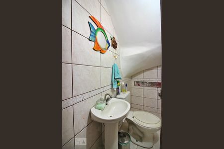 lavabo da Sala de casa à venda com 4 quartos, 256m² em Taboão, São Bernardo do Campo