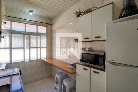 Cozinha de kitnet/studio para alugar com 1 quarto, 36m² em Boqueirão, Praia Grande