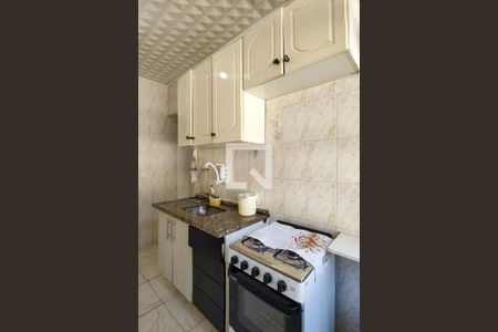 Cozinha de kitnet/studio para alugar com 1 quarto, 36m² em Boqueirão, Praia Grande