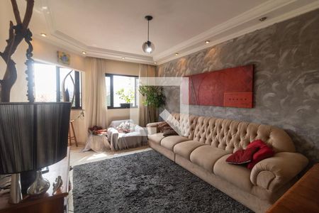 Sala  de apartamento à venda com 3 quartos, 110m² em Vila Pires, Santo André