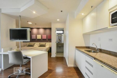 Sala/Cozinha de apartamento à venda com 1 quarto, 50m² em Vila Mariana, São Paulo