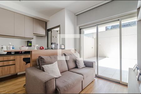 Sala de apartamento para alugar com 1 quarto, 86m² em Pinheiros, São Paulo