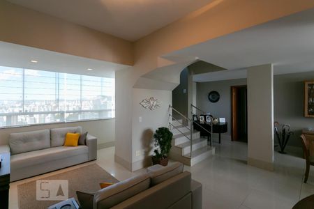 Sala de apartamento à venda com 3 quartos, 320m² em Sion, Belo Horizonte