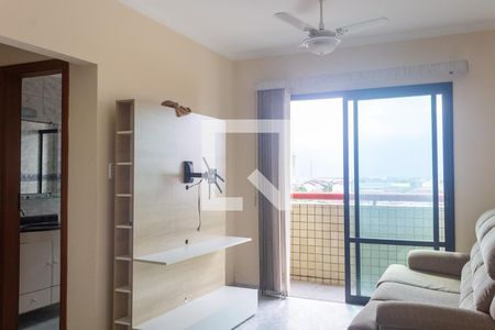 Sala de apartamento para alugar com 1 quarto, 50m² em Maracanã, Praia Grande