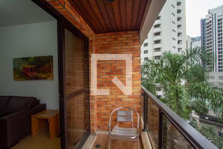 Varanda  de apartamento para alugar com 1 quarto, 42m² em Vila Nova Conceição, São Paulo