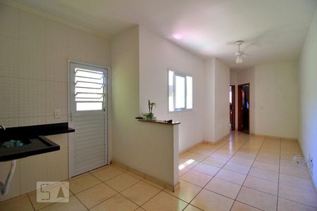 Sala/Cozinha de apartamento à venda com 2 quartos, 50m² em Vila Tibiriçá, Santo André