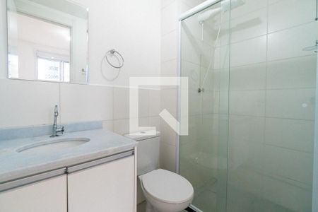 Banheiro da Suíte de kitnet/studio para alugar com 1 quarto, 27m² em Vila Guarani (zona Sul), São Paulo