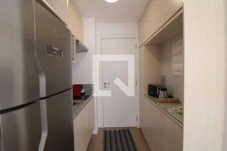 Cozinha e Quarto  de kitnet/studio para alugar com 1 quarto, 19m² em Jardim Brasília (zona Norte), São Paulo