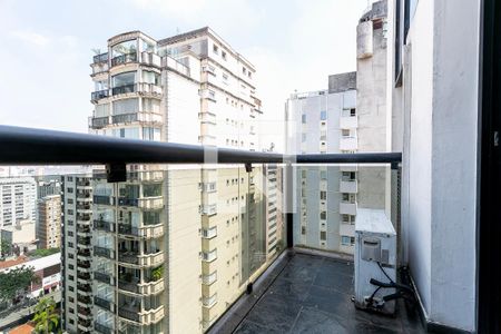 Varanda de apartamento à venda com 1 quarto, 82m² em Jardim Paulista, São Paulo