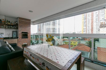Varanda Gourmet de apartamento à venda com 3 quartos, 110m² em Vila Zilda, São Paulo