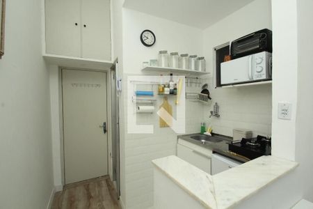 Cozinha de kitnet/studio à venda com 1 quarto, 18m² em Gamboa, Rio de Janeiro