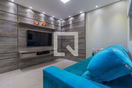 Sala de apartamento à venda com 3 quartos, 78m² em Vila Metalúrgica, Santo André