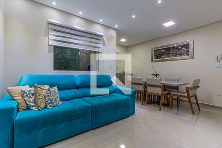 Sala de apartamento à venda com 3 quartos, 78m² em Vila Metalúrgica, Santo André