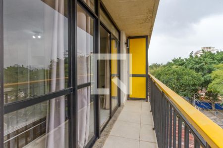 Varanda de apartamento à venda com 1 quarto, 34m² em Santo Amaro, São Paulo