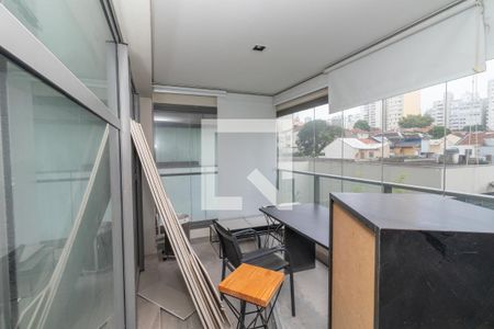 Varanda da Sala de apartamento para alugar com 1 quarto, 52m² em Barra Funda, São Paulo