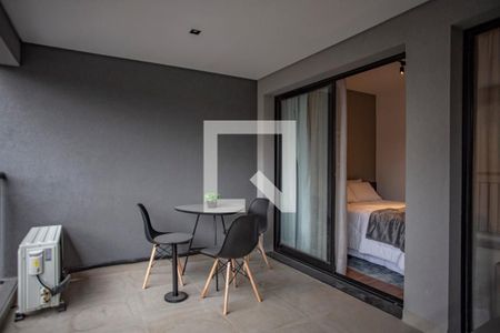 Studio à venda com 33m², 1 quarto e sem vagaVaranda